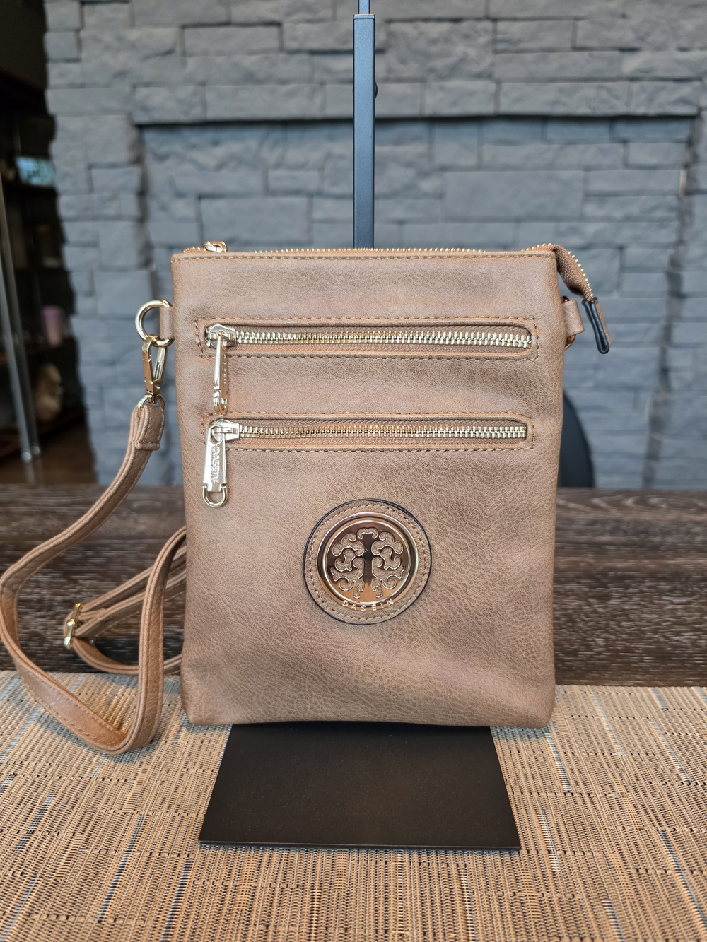 Women's Tan Crossbody Phone Bag
